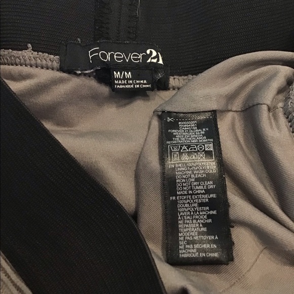 Forever 21 Juniors Taupe Ruched Stretch Pencil Mini Skirt - Picture 6 of 6